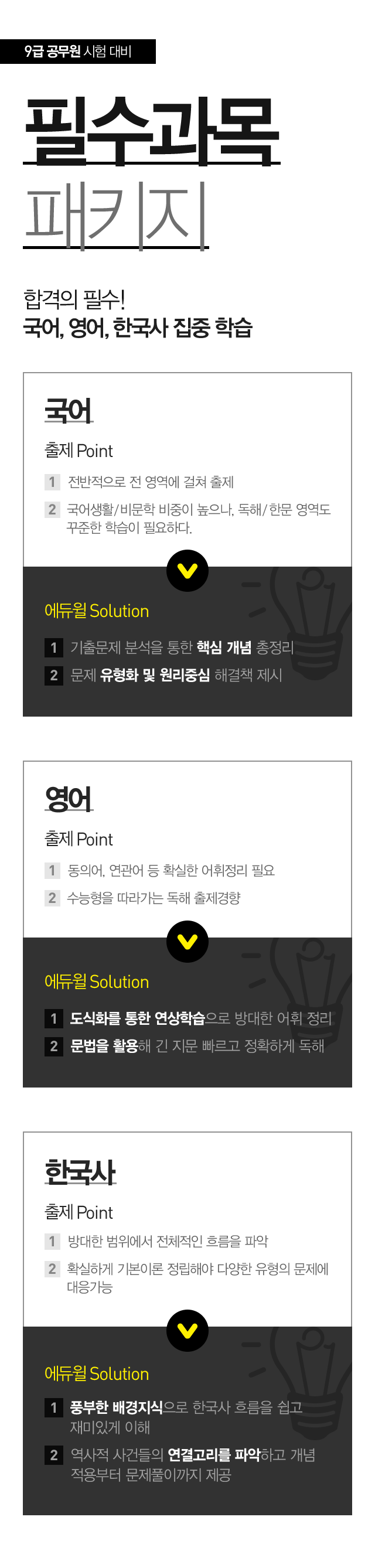 9급공무원 시험대비 필수과목 패키지 국어