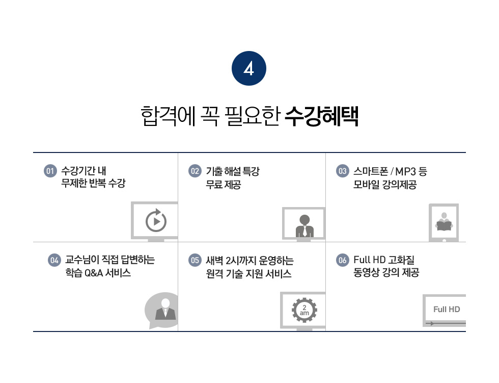 학습에 꼭 필요한 수강혜택