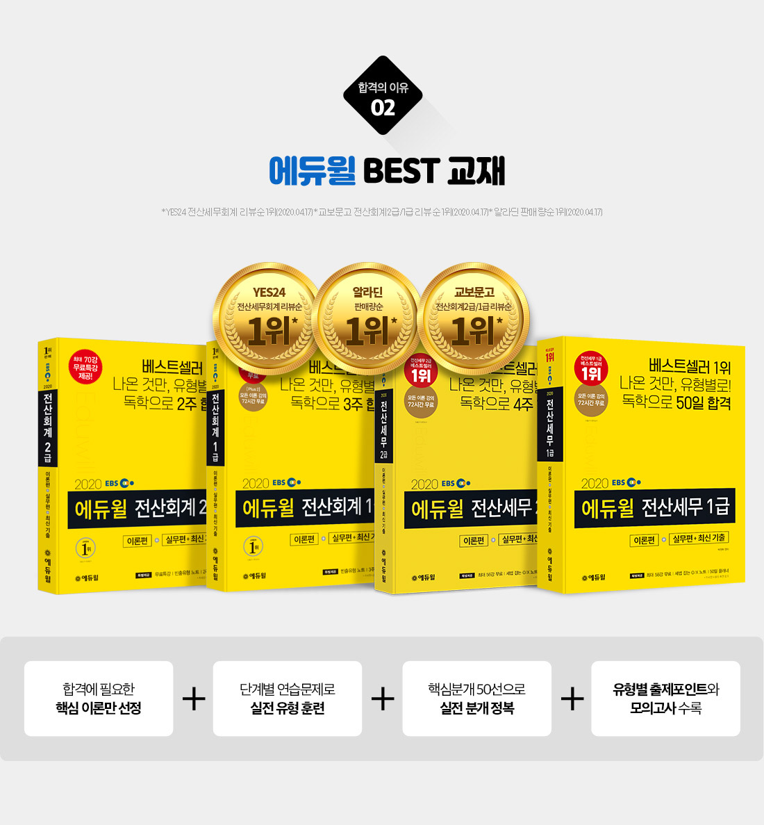 합격의 이유02. 인기도1위! 판매량 1위! 평점 1위! 교재 만족도 98%, 수험생이 인정한 BEST 교재