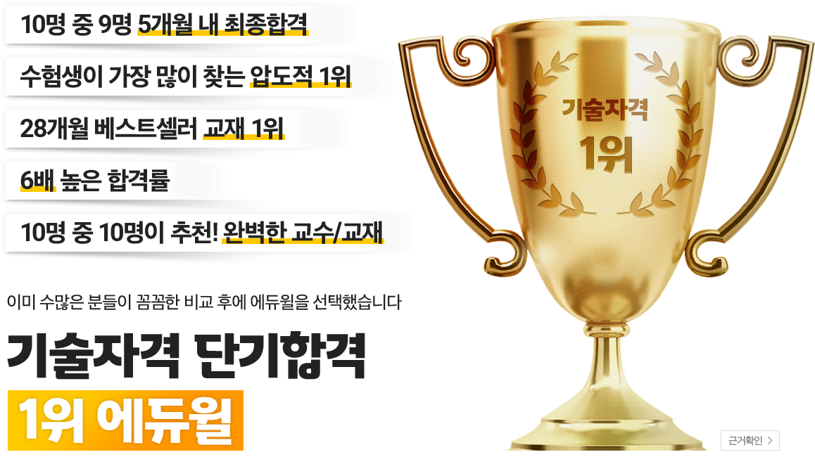 합격자 수 1,495%* 폭발적 증가! 에듀윌 공무원 매년 압도적 합격자 배출!
