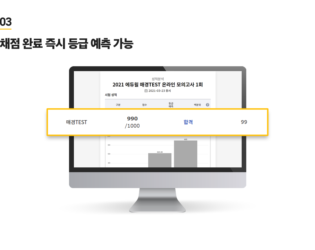 03 채점 완료 즉시 등급 예측 가능