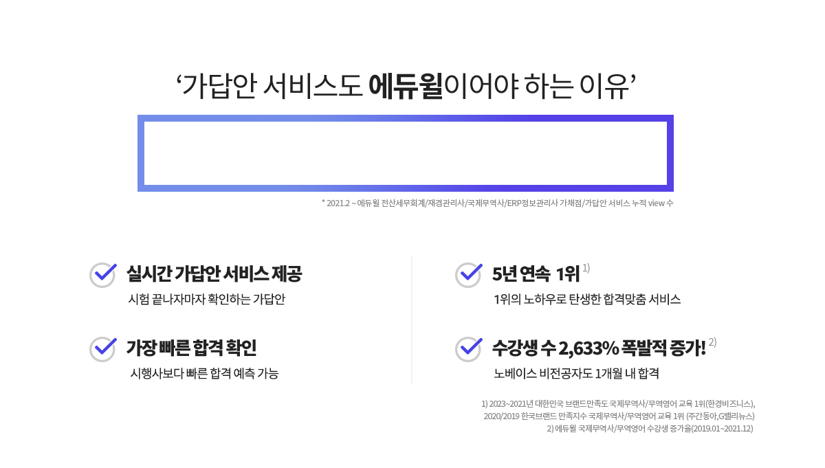 가채점 서비스도 에듀윌이어야 하는 이유