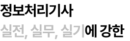정보처리기사 실전, 실무, 실기에 강한