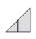 3분의1 중 아랫부분에 선이 그어진 직각삼각형