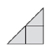 3분의1씩 선이 그어져 2개의 직각삼각형과 하나의 정사각형이 보이는 직각삼각형
